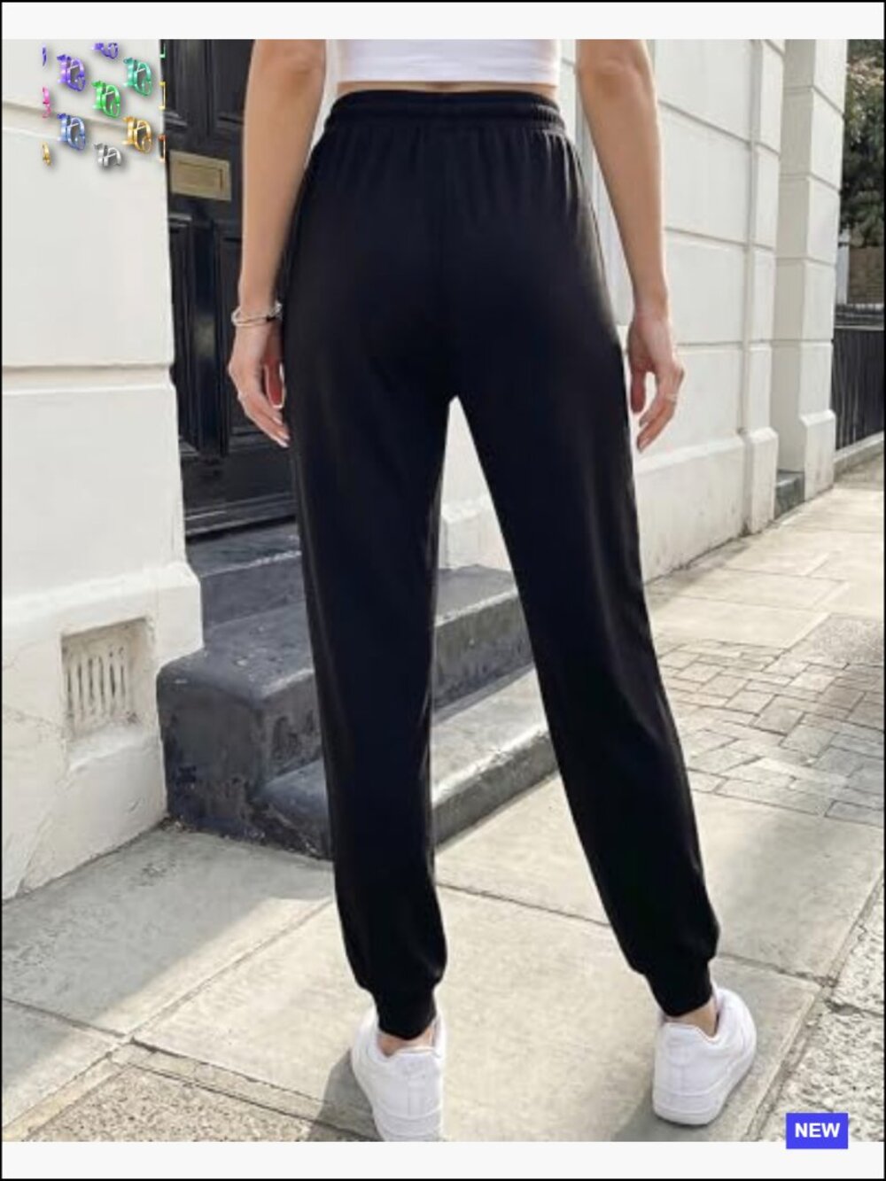 High Waist Sweatpants Joggers Stretch Track Pants Athletic Workout Pockets Yoga - Picture 2 of 7